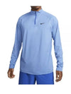 Dri Fit Ready 1/4 Zip Long Sleeve T-Shirt Light Blue - NIKE - BALAAN 2