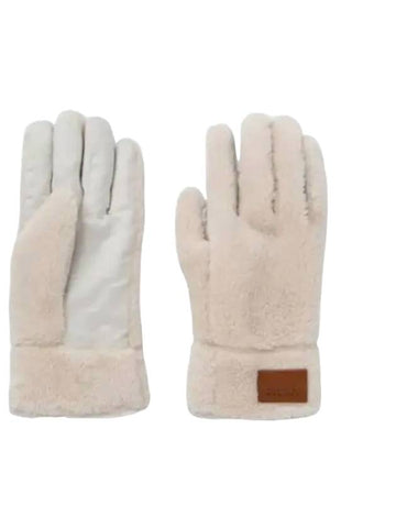 Furka Logo Patch Gloves Ecru - ISABEL MARANT - BALAAN 1