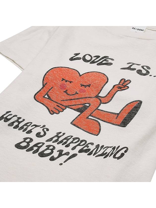 Love Is What Happen Baby Short Sleeve T-Shirt White - RE/DONE - BALAAN 5
