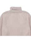 Cotton Wool Blend Turtleneck Rose - AMI - BALAAN 8