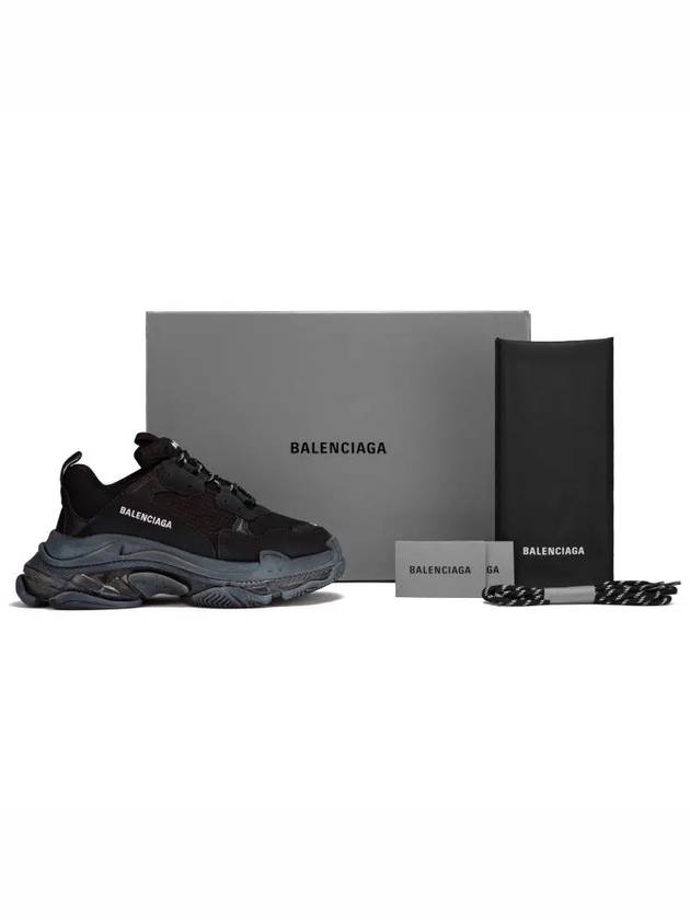 Triple S Sneakers Clear Sole Black - BALENCIAGA - BALAAN 5