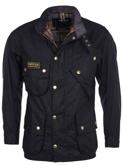 Men's International Original Wax Belt Jacket Black - BARBOUR - BALAAN 2