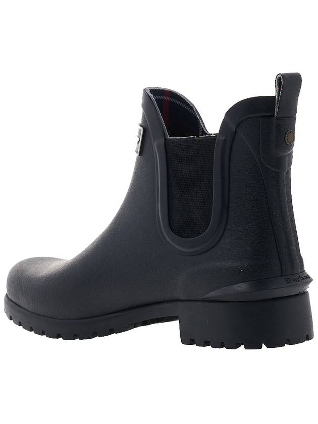 Wilton Wellington Chelsea Rain Boots Black - BARBOUR - BALAAN 4