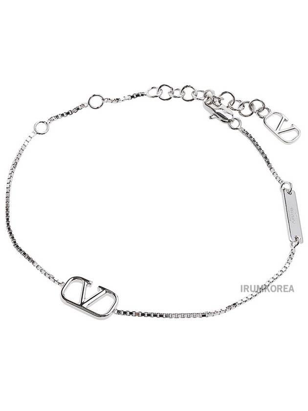 V-Ring Metal Bracelet Palladium - VALENTINO - BALAAN 2