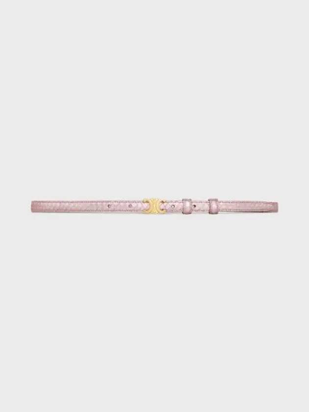 Teen Triomphe Pearly Python Leather Belt Light Pink - CELINE - BALAAN 2