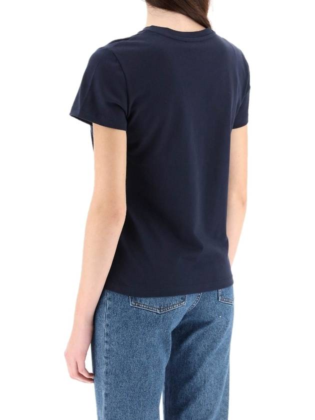 VPC Logo Organic Cotton Short Sleeve T-Shirt Navy - A.P.C. - BALAAN 4