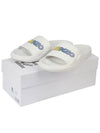 Men's Logo Rubber Slippers White - KENZO - BALAAN.