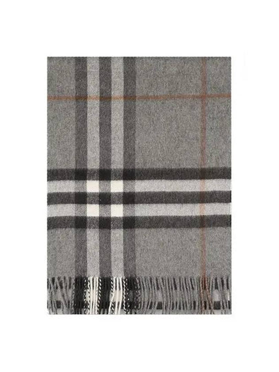 Giant Check Cashmere Scarf Grey - BURBERRY - BALAAN 2