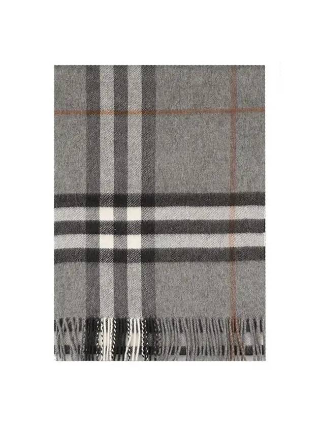 Giant Check Cashmere Scarf Grey - BURBERRY - BALAAN 3