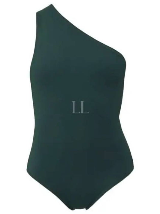 One Shoulder One Piece Swimsuit Green - BOTTEGA VENETA - BALAAN 2