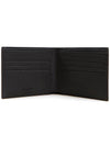 Classic Logo Textured Leather Half Wallet Black - SAINT LAURENT - BALAAN 5