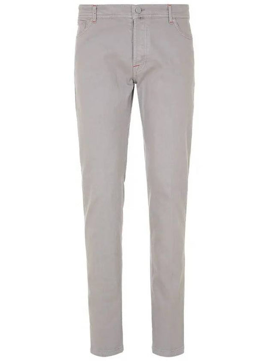 Men's Cotton Straight Jeans Grey - KITON - BALAAN 2