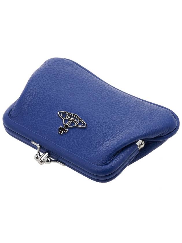 Women's Jordan Double Frame Coin Wallet Navy - VIVIENNE WESTWOOD - BALAAN 5