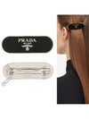 Round Metal Hair Clip Black - PRADA - BALAAN 2