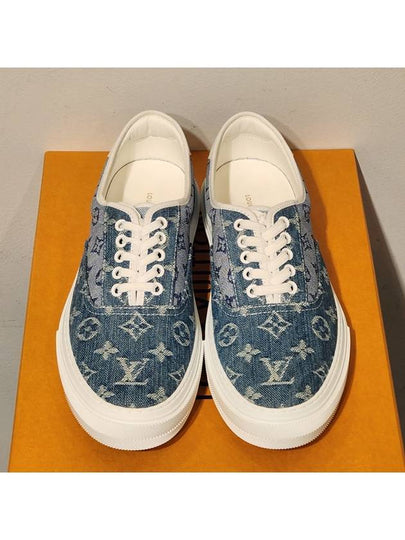 Men's Trocadero Denim Monogram Sneakers - LOUIS VUITTON - BALAAN 2