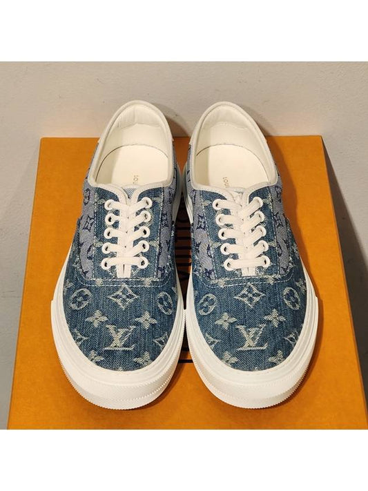 Men's Trocadero Denim Monogram Sneakers - LOUIS VUITTON - BALAAN 2