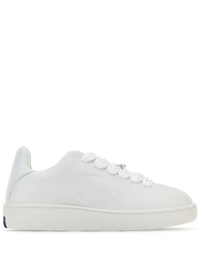 Leather Box Low-Top Sneakers White - BURBERRY - BALAAN 2