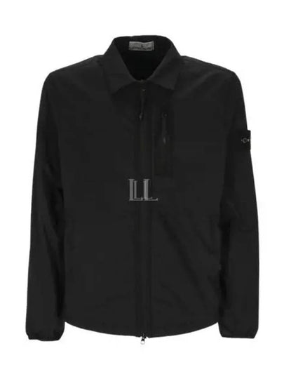 Zip-Up Over Long Sleeve Shirt Black - STONE ISLAND - BALAAN 2