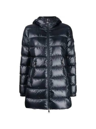 Women's Glements Down Short Padding Navy - MONCLER - BALAAN 1