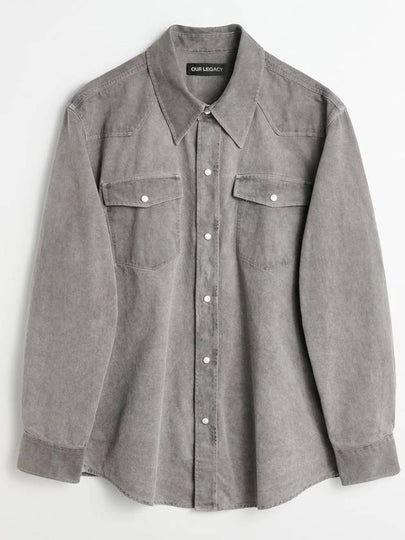 Frontier Denim Long Sleeve Shirt Grey - OUR LEGACY - BALAAN 2