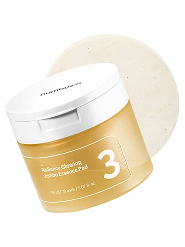 [Numbuzin] No.3 Radiance Glowing Jumbo Essence Pad (150ml *70ea) - NUMBUZIN - BALAAN 1