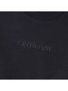 Embroidered Logo Cotton Sweatshirt Black - CP COMPANY - BALAAN 7