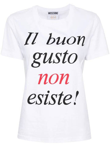 Moschino T-Shirt With Print - MOSCHINO - BALAAN 1