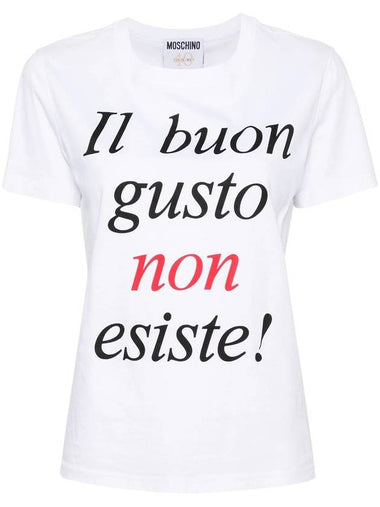 Moschino T-Shirt With Print - MOSCHINO - BALAAN 1