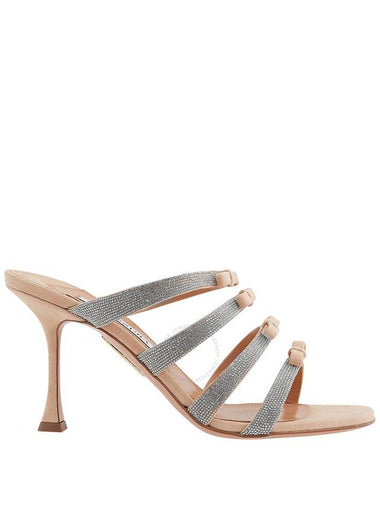 Aquazzura Ladies New Nude Tali 85 Bow Detail Sandals, Brand Size 36 ( US Size 6 ) - AQUAZZURA - BALAAN 1