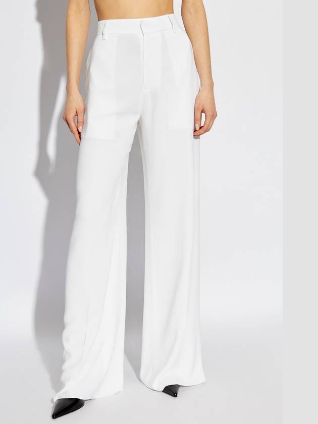 Dsquared2 Wide-leg Pleated Trousers, Women's, White - DSQUARED2 - BALAAN 3