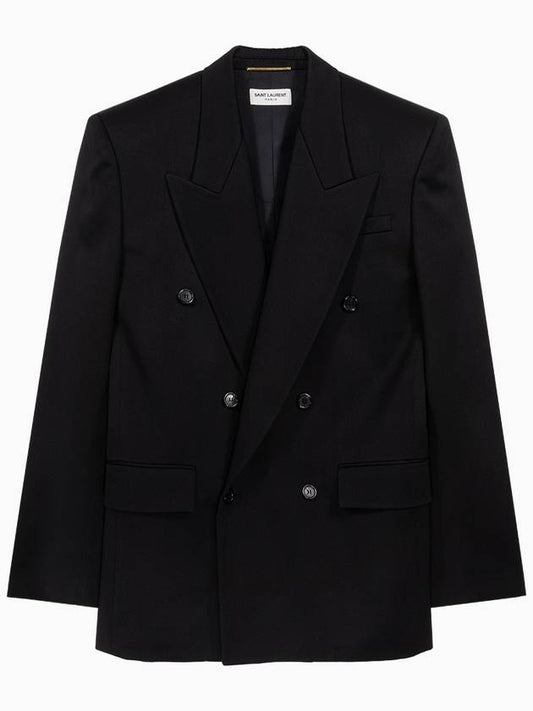 23 fw double-breasted wool jacket 762930Y2F351000 B0020521075 - SAINT LAURENT - BALAAN 2