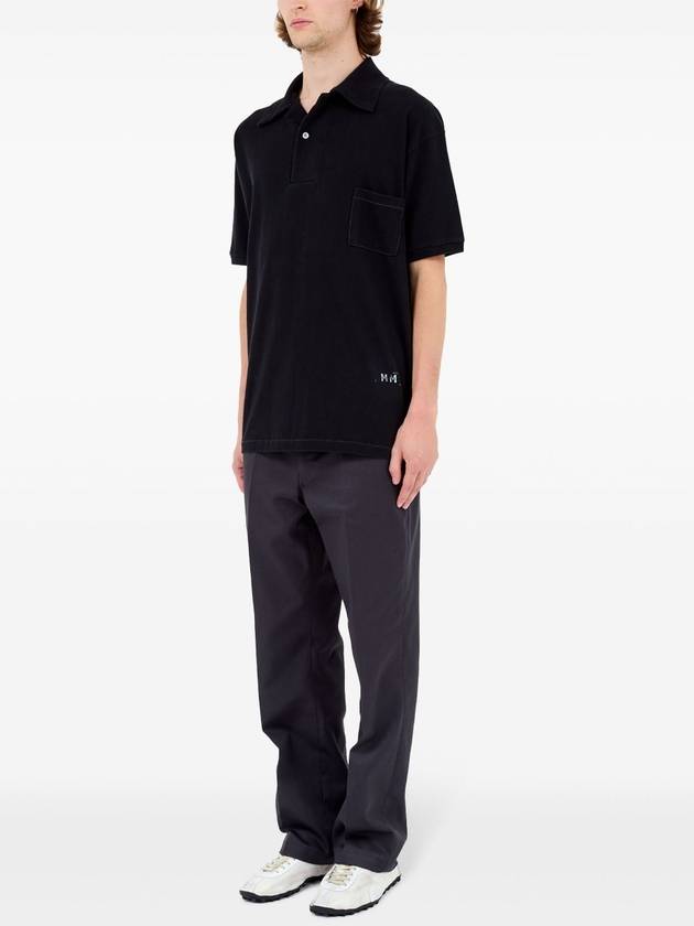 logo-print polo shirt - MAISON MARGIELA - BALAAN 6