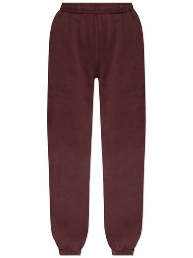 Anine Bing Sweatpants Karter, Women's, Burgundy - ANINE BING - BALAAN 1