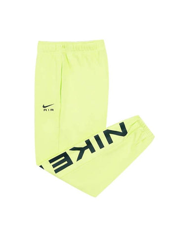 Sportswear Air Fleece Oversized High Rise Jogger Pants Light Lemon Twist - NIKE - BALAAN 1