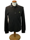 Dark green collar t shirt 51152117 V0059 - STONE ISLAND - BALAAN 1