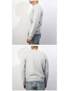 Malibu Graphic Crew Neck Sweatshirt Grey - SAINT LAURENT - BALAAN 4