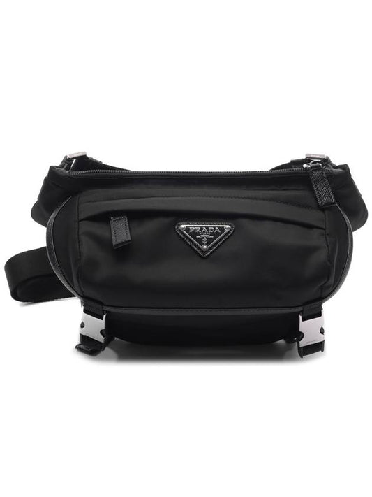 Re-Nylon Saffiano Shoulder Bag Black - PRADA - BALAAN 2