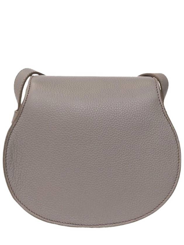 Marcie Saddle Small Grained Leather Cross Bag Grey - CHLOE - BALAAN 3