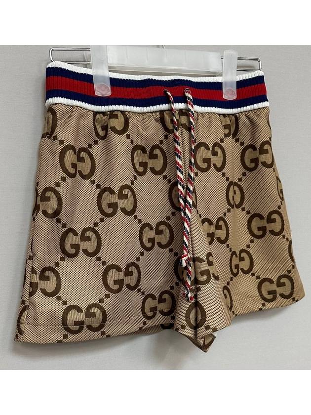 Tiger jumbo GG jersey shorts 25 - GUCCI - BALAAN 2