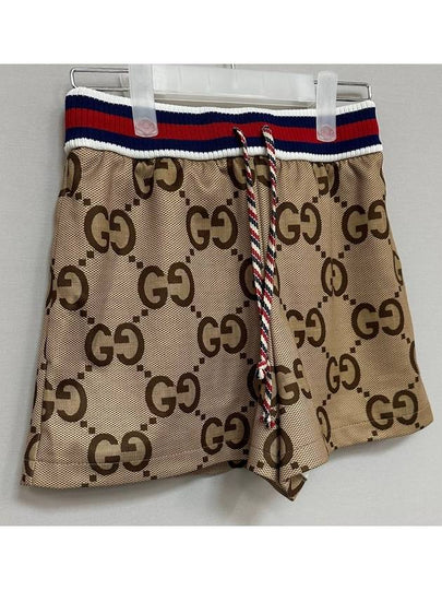 Tiger jumbo GG jersey shorts 25 - GUCCI - BALAAN 2