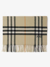 Wide Check Cashmere Scarf Beige - BURBERRY - BALAAN 4