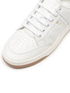 61 Cracked Leather Low Top Sneakers White - SAINT LAURENT - BALAAN 6