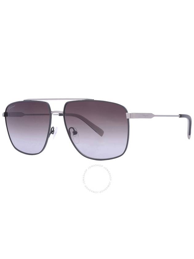 Salvatore Ferragamo Grey Gradient Navigator Men's Sunglasses SF239S 758 60 - SALVATORE FERRAGAMO - BALAAN 3