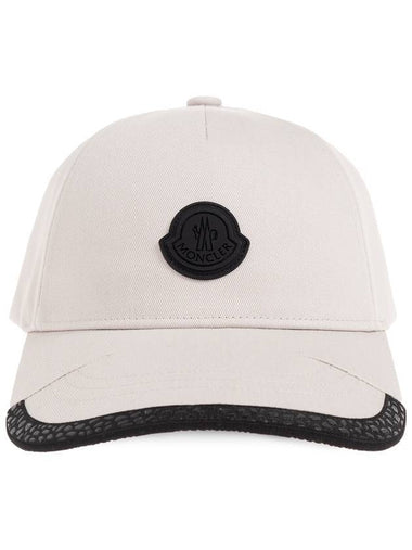 Logo Patch Ball Cap Light Gray - MONCLER - BALAAN 1