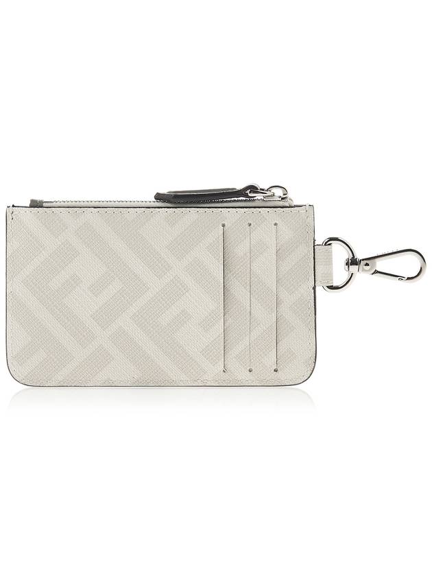 FF Motif Fabric Clip Purse Card Wallet - FENDI - BALAAN 4