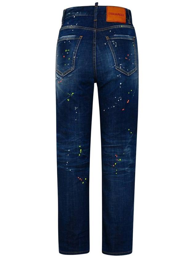 Boston Splatter Distressed Jean Blue - DSQUARED2 - BALAAN 4