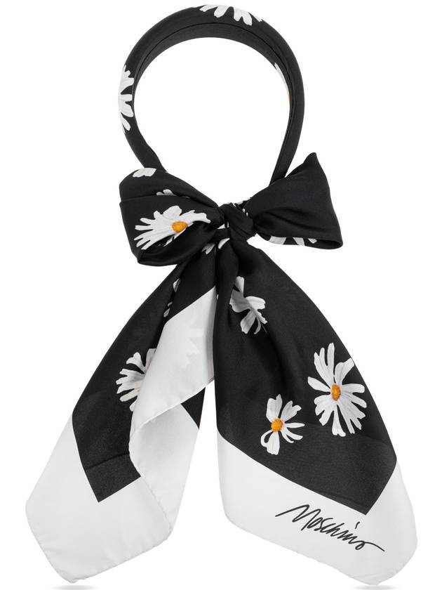 Moschino Headband With Scarf, Women's, Black - MOSCHINO - BALAAN 3