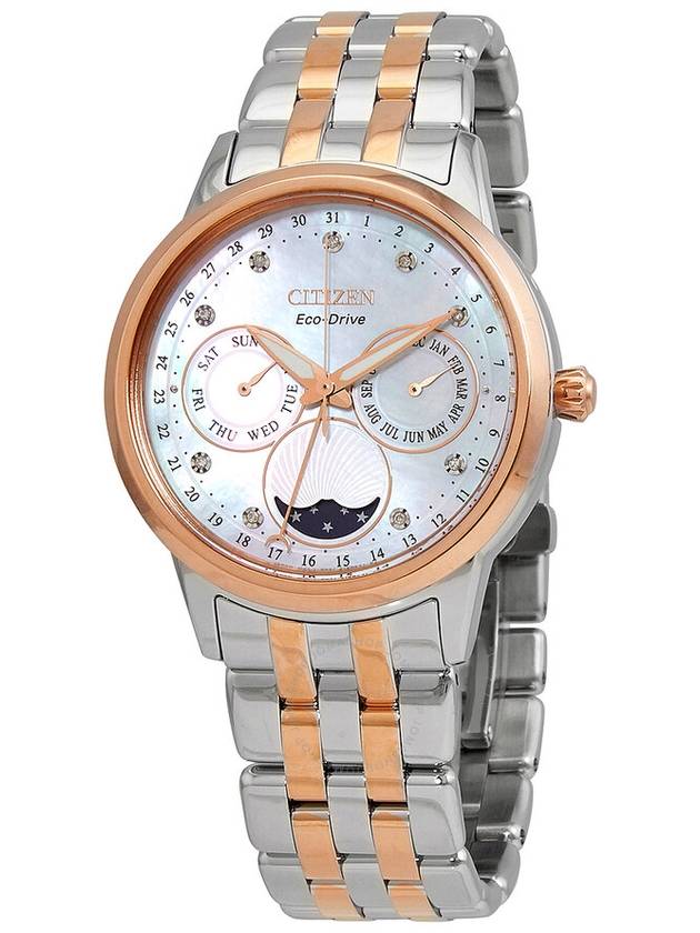 Citizen Calendrier Chronograph Diamond Eco-Drive Ladies Watch FD0006-56D - CITIZEN - BALAAN 1