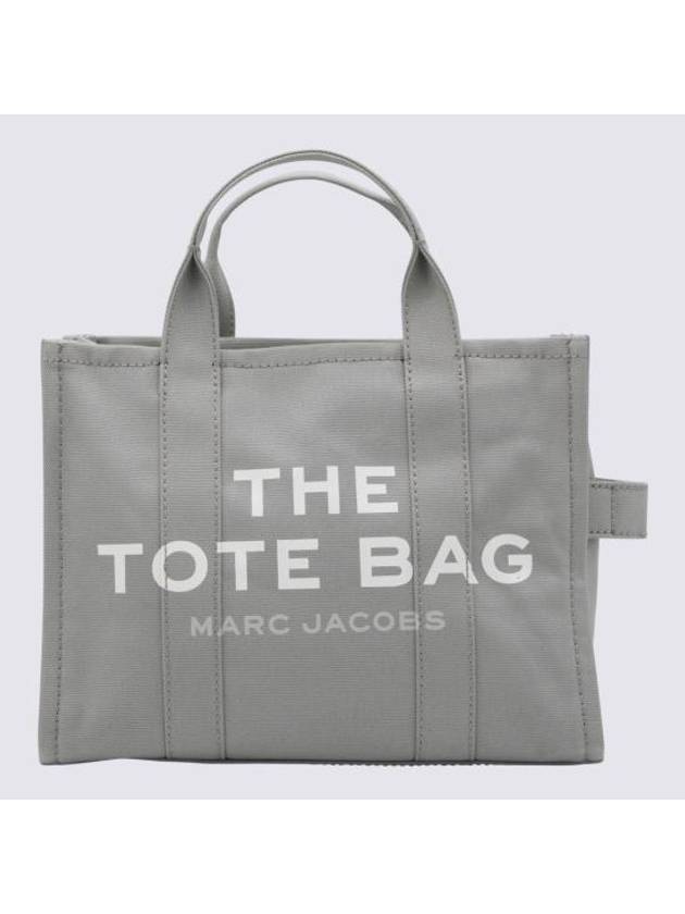 Logo Medium Canvas Tote Bag Grey - MARC JACOBS - BALAAN 1