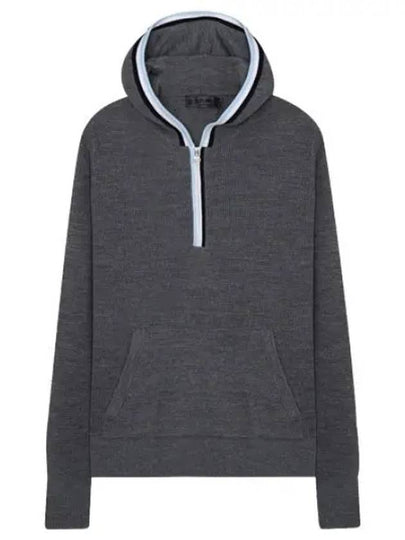 Women'S Waffle Stitch Merino Wool Hoodie Grey - G/FORE - BALAAN 2